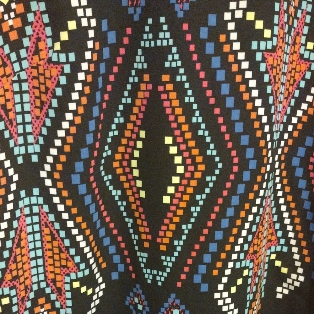 Xhilaration Multicolor Geometric Sleeveless Dress​ - Picture 2 of 5